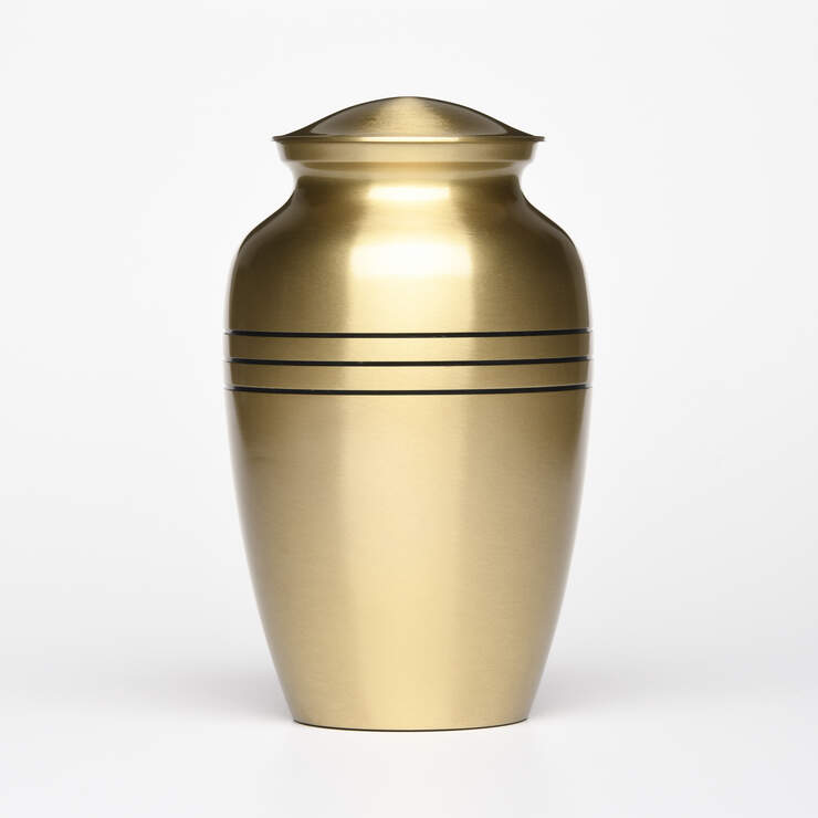 Eternal Bands Memorial Urn: Brass image number 3