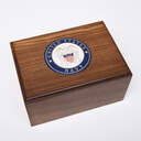 Veteran’s Rest Rosewood Urn: Navy image number 1